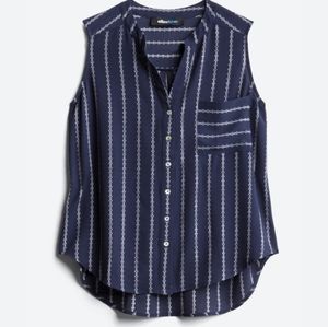 Alice Blue miller one pocket blouse